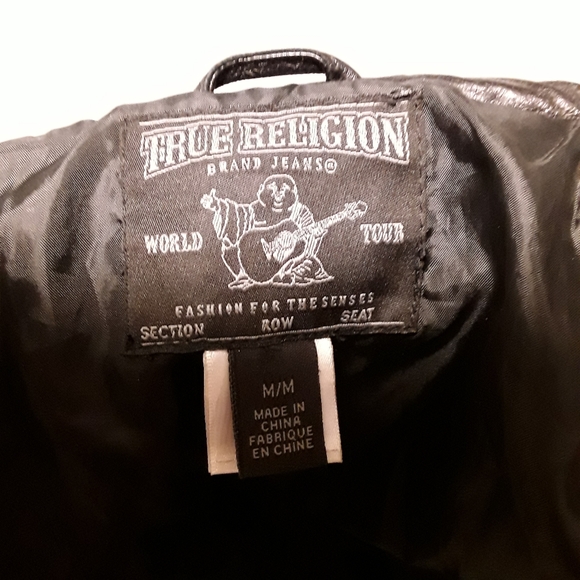 True Religion polyester and wool moto jacket - Picture 8 of 13